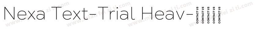 Nexa Text-Trial Heav字体转换